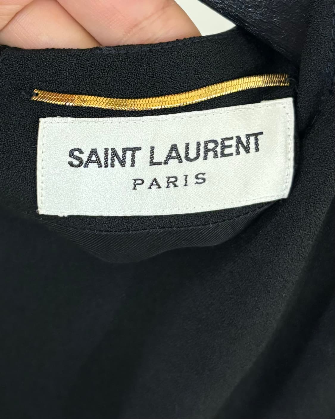 생 로랑 블랙 미니 슬리브리스 드레스 상품이미지7