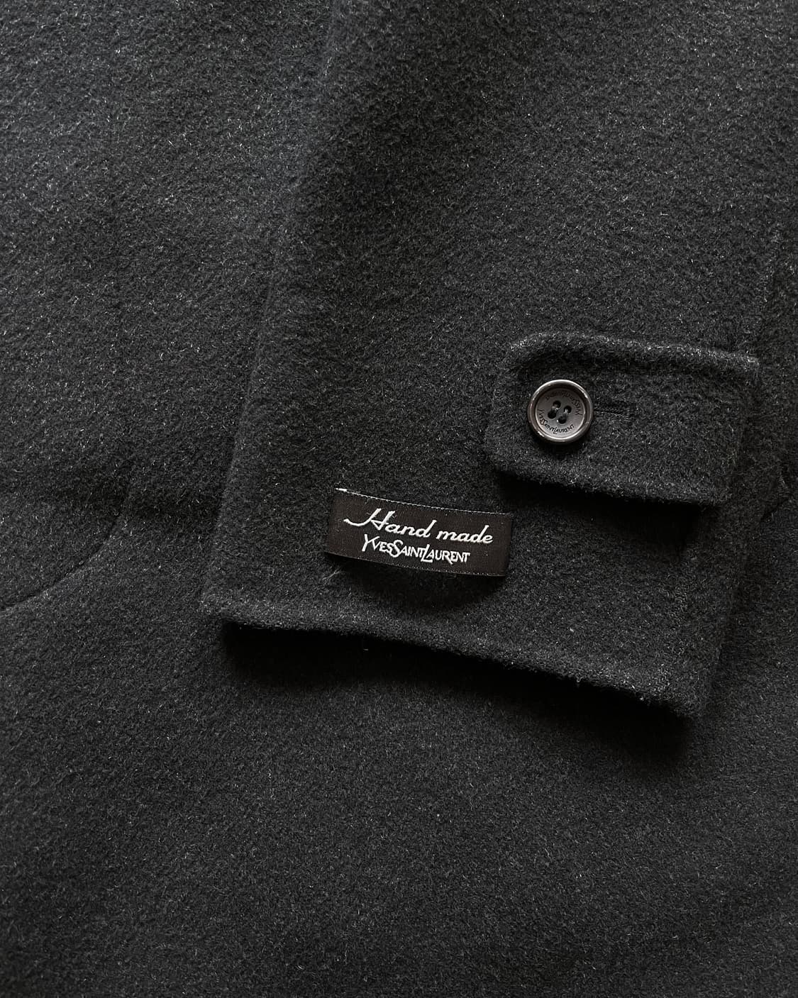 1990s YSL Pure Homme Black Wool Coat 상품이미지7