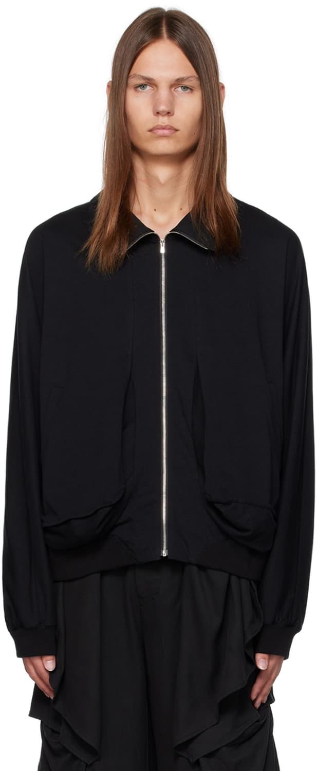 지용킴 하이넥 드레이프 포켓 자켓 상품이미지4