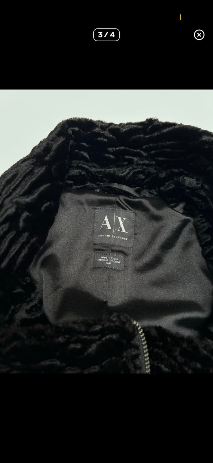 아르마니 익스체인지 벨루어 비대칭 자켓 상품이미지3