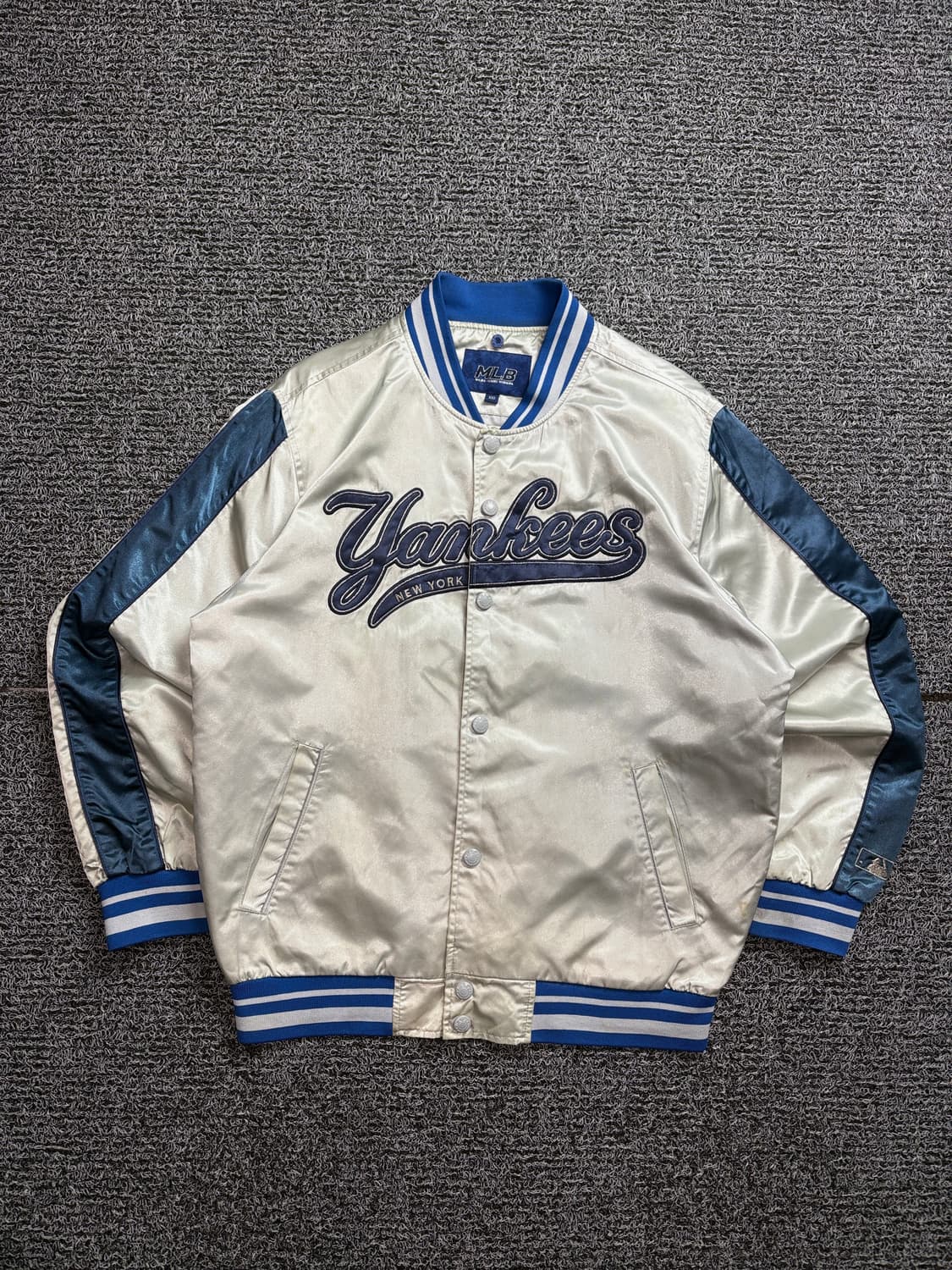 MLB 뉴욕양키스 사틴 봄버 바시티 점퍼 자켓 2008 상품이미지2