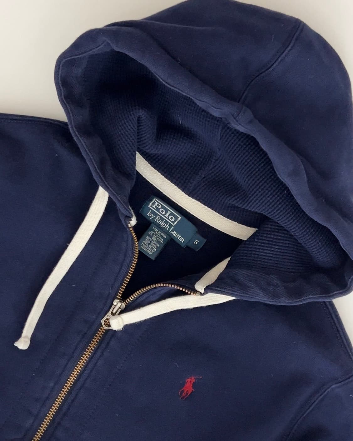 폴로 랄프로렌 써멀 네이비 후드집업 S 상품이미지3