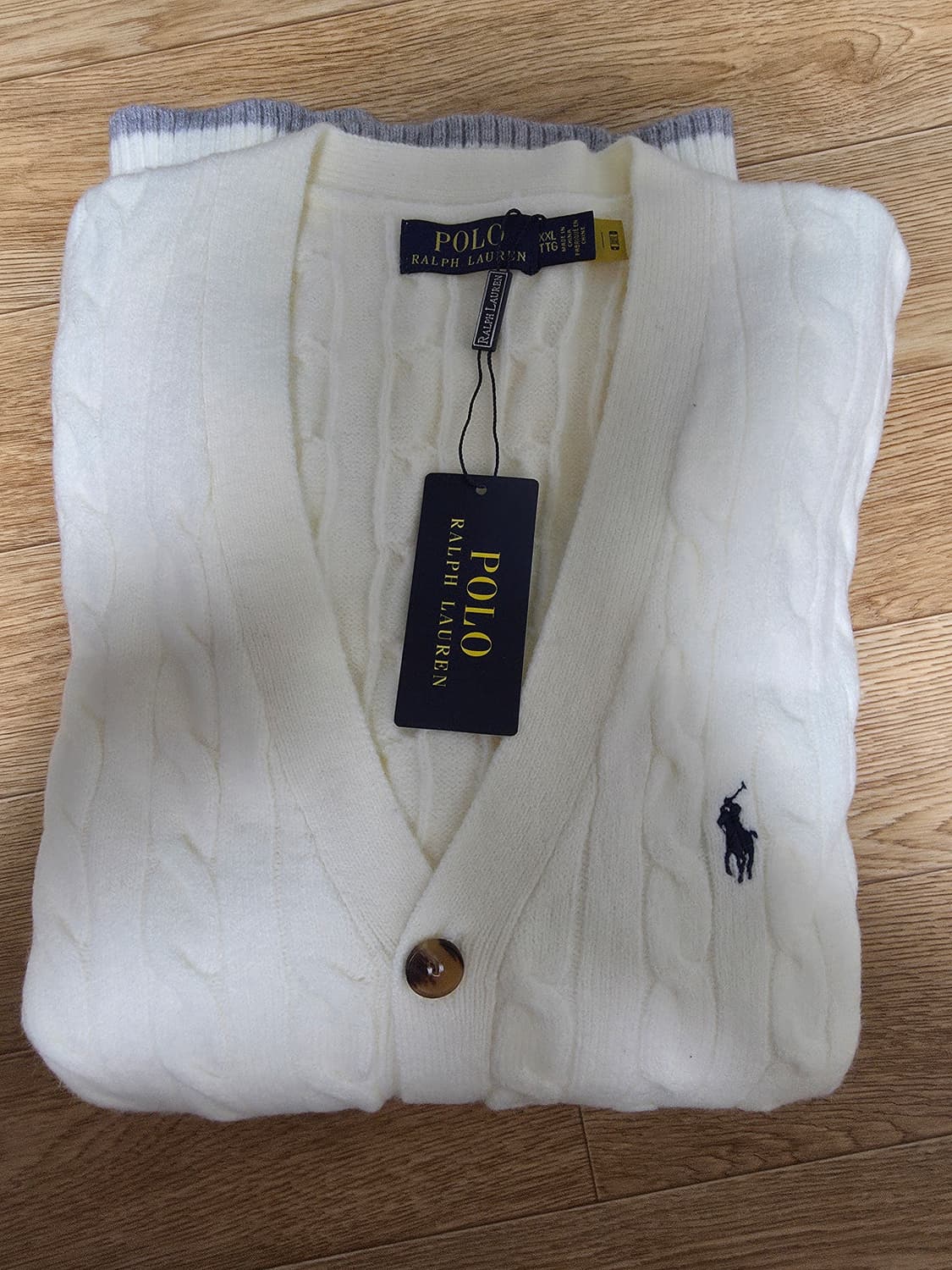 폴로 케이블 니트 울 캐시미어 가디건 상품이미지2