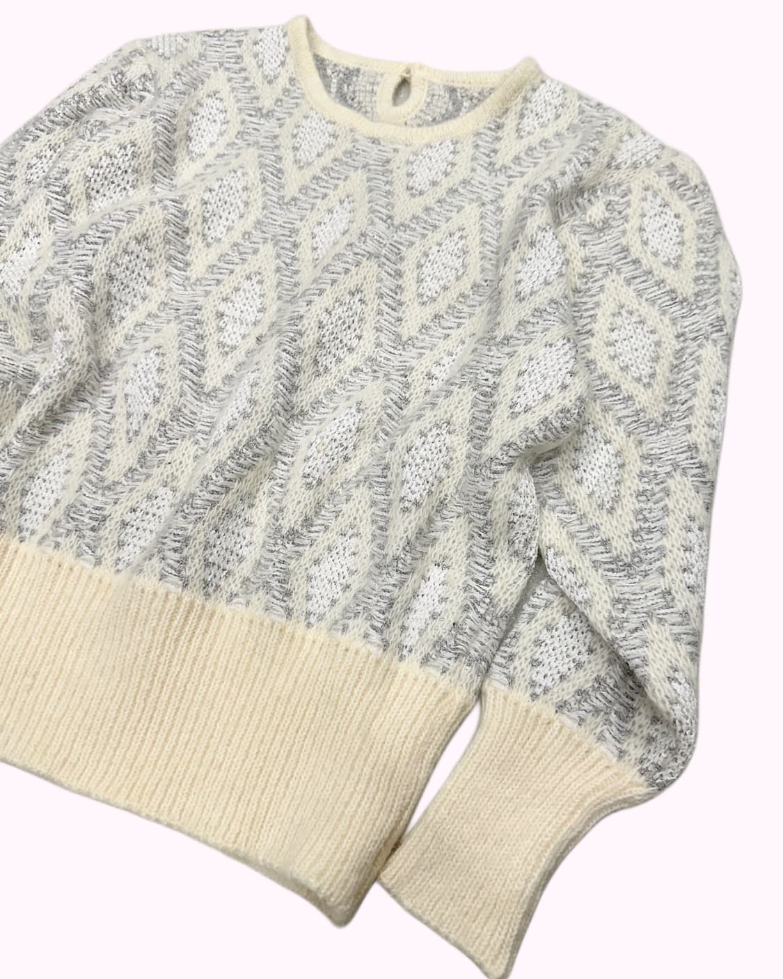 hairy wool pattern crop knit 상품이미지3
