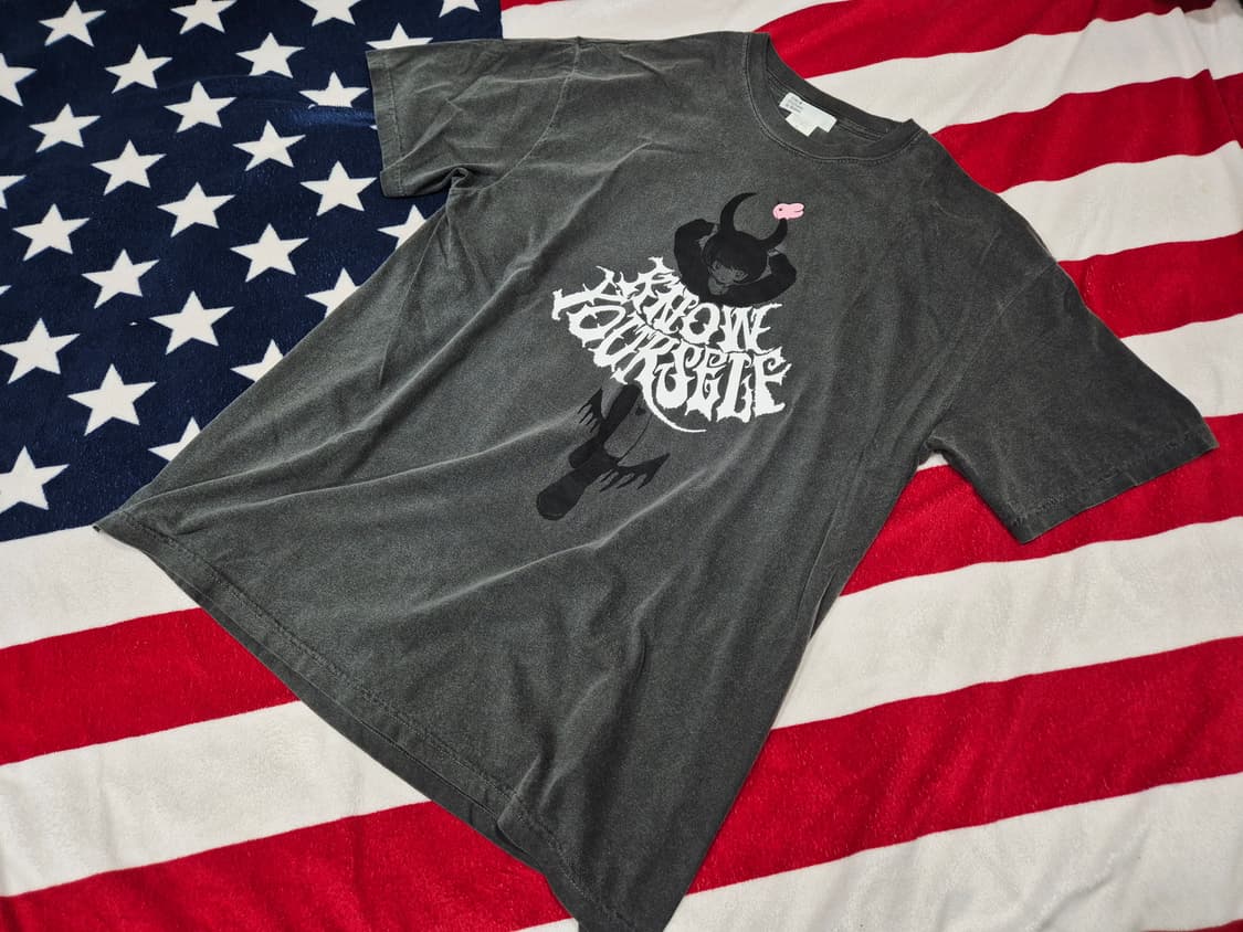 BEAMS 빔즈 재팬 카에 타나카 반팔 티셔츠 그레이 상품이미지1