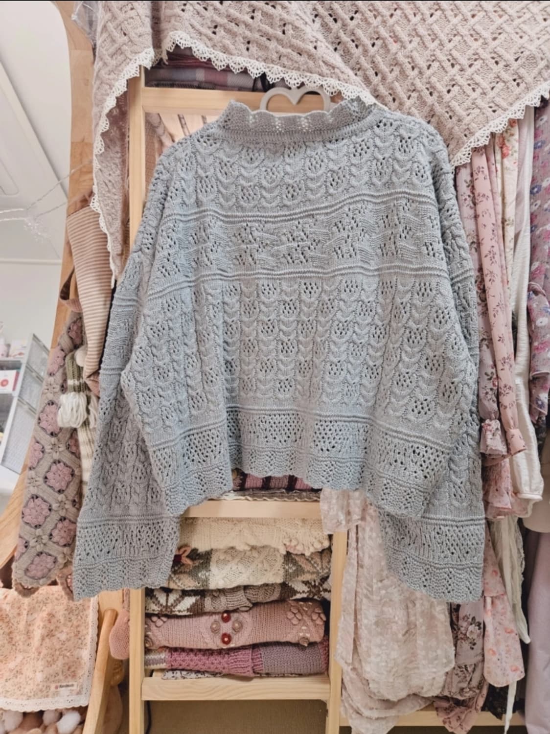 빈티지앤 러블리 반목폴라 니트 상품이미지9