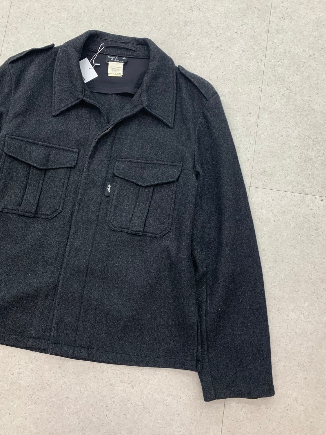 Agnes 아네스베 맨즈 울 코트 상품이미지2