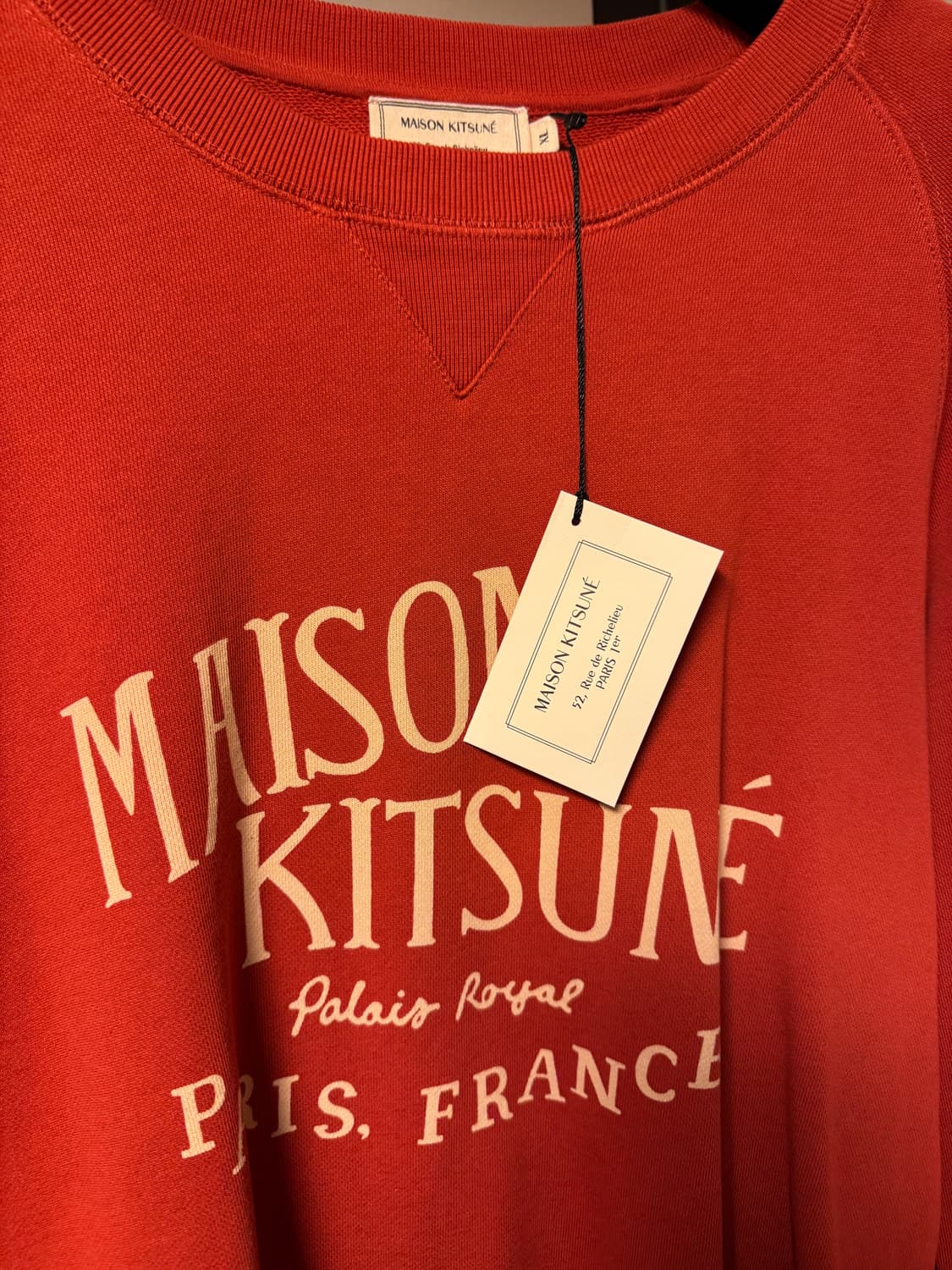 메종키츠네 맨투맨 PALAIS ROYAL CREW SWEAT 새제품 XL 상품이미지5