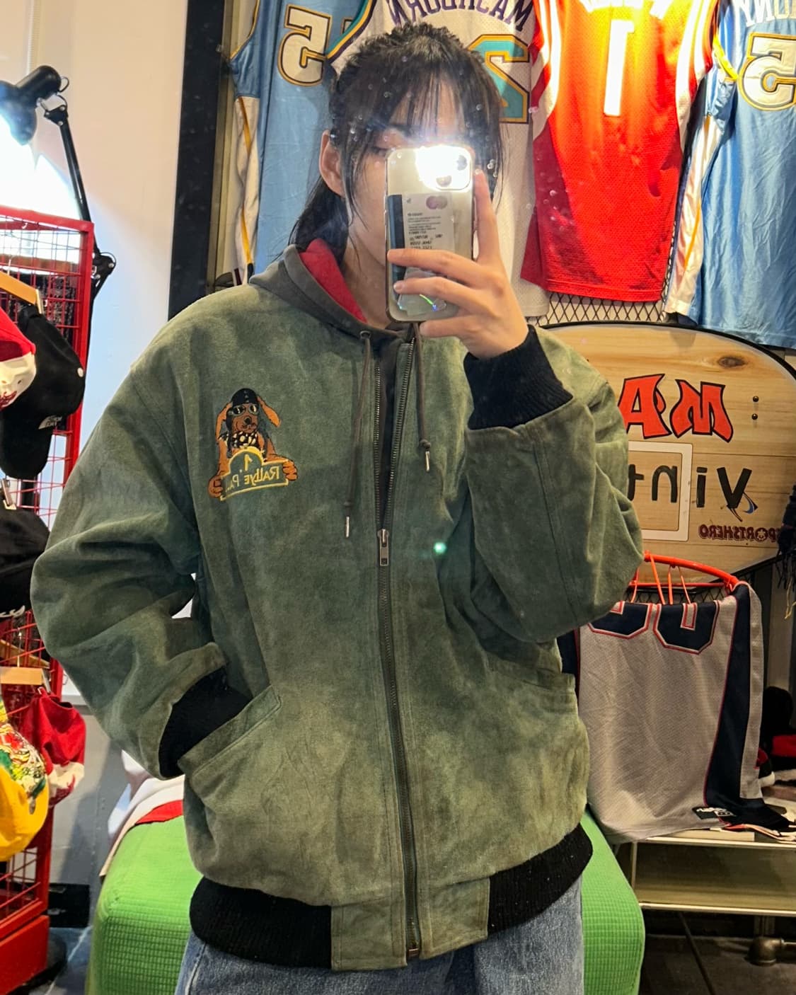 RALLYE PAUL mint suede jacket  상품이미지1