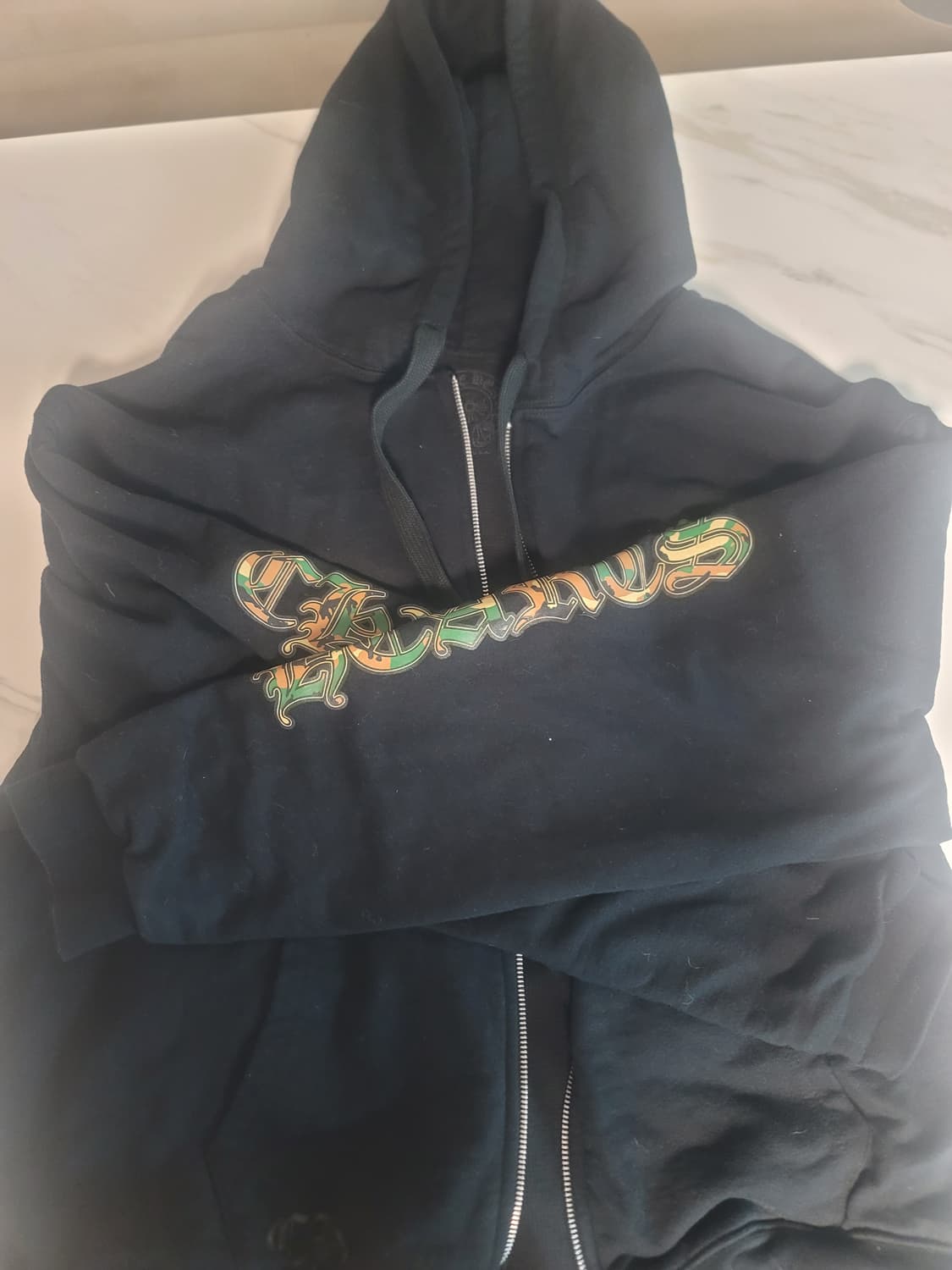 크롬하츠 카모 헤비웨이스트 후드집업 L 교신 상품이미지1