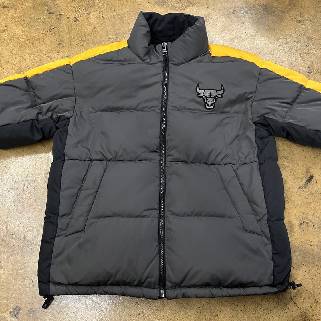 [정품/L] NBA 시카고 불스 블랙 양면 패딩 점퍼 b19 상품이미지7