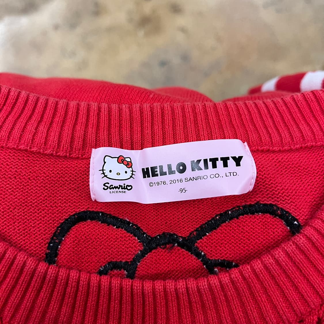 [정품/95] 벤제프 헬로키티 여성 골프 니트 조끼 베스트 b15 상품이미지4
