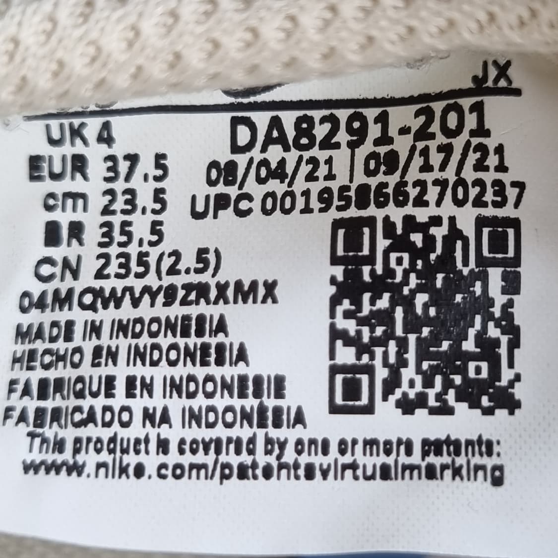 나이키 와플트레이너2 베빨 운동화235 상품이미지6