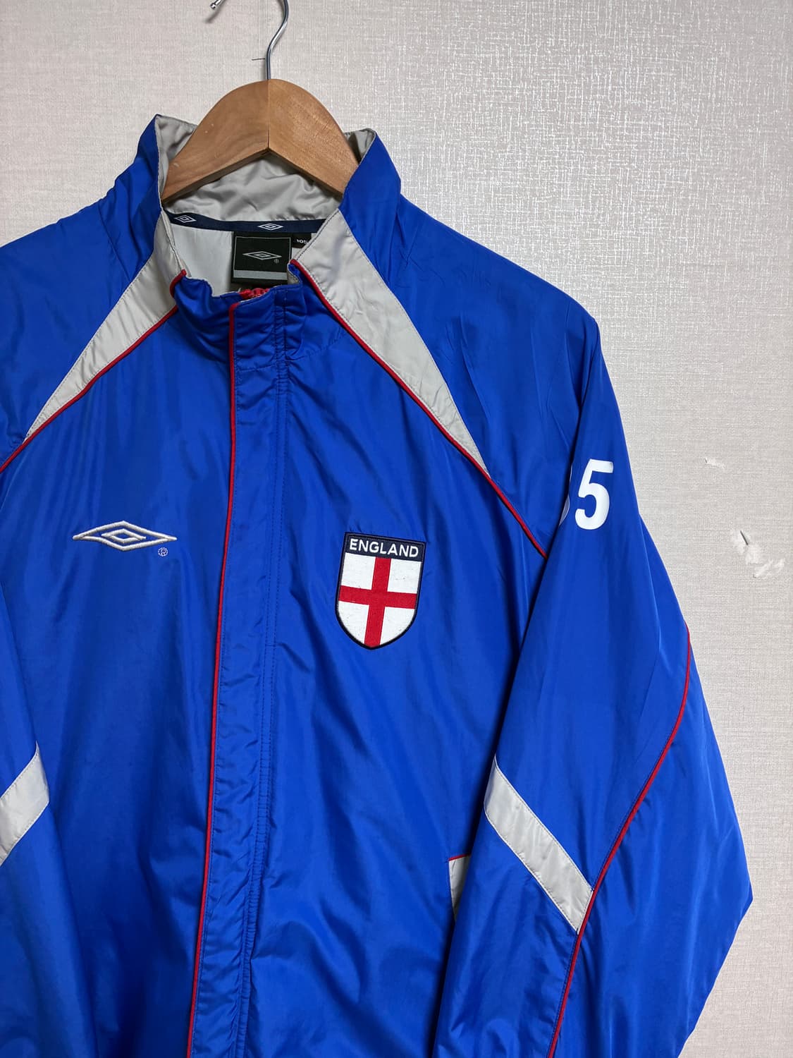 빈티지 엄브로 잉글랜드 국가대표 기모 바람막이 블루 XL 상품이미지1