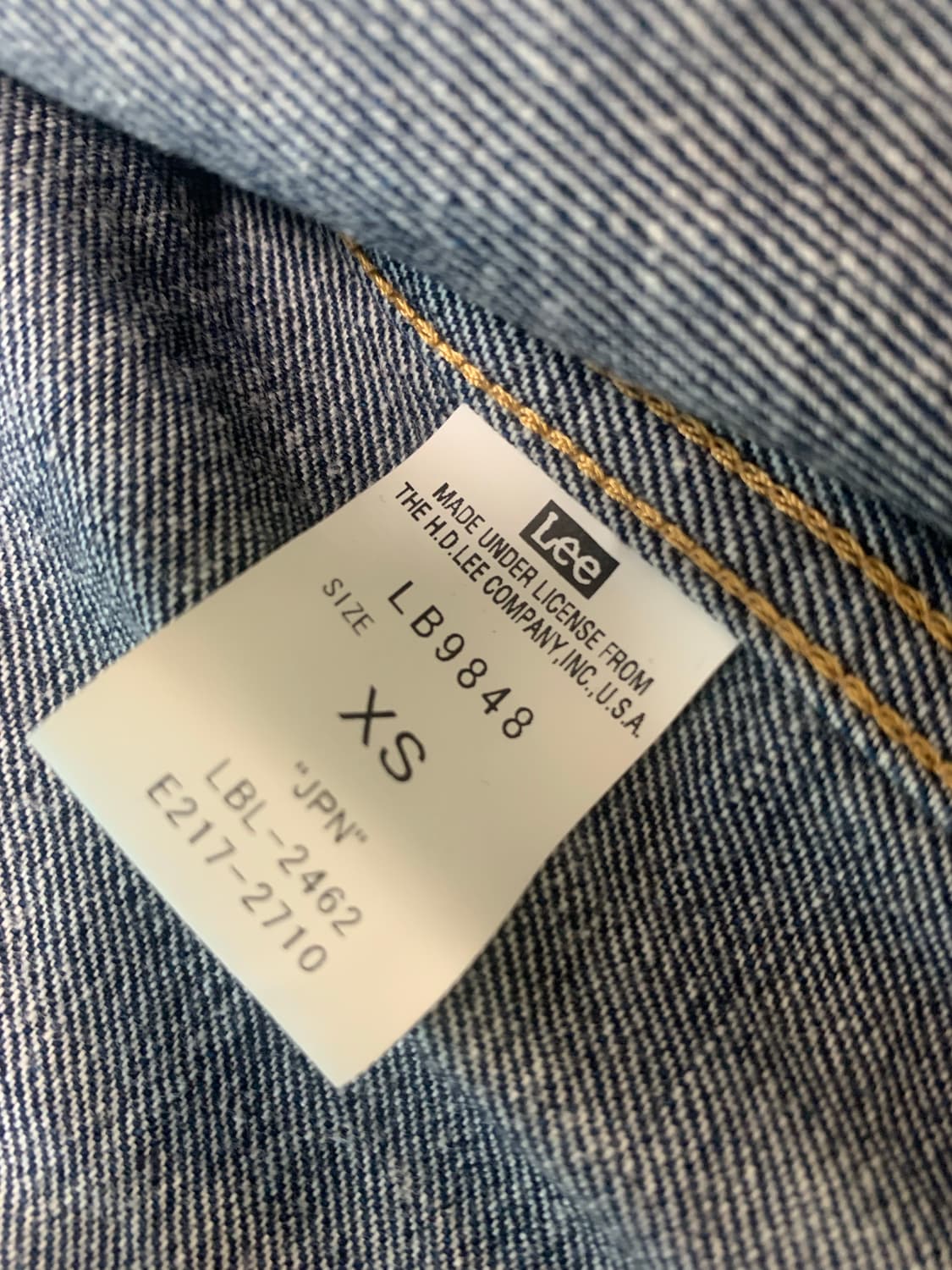 Lee(리)  101J 라이더스 데님 재킷 XS 상품이미지4