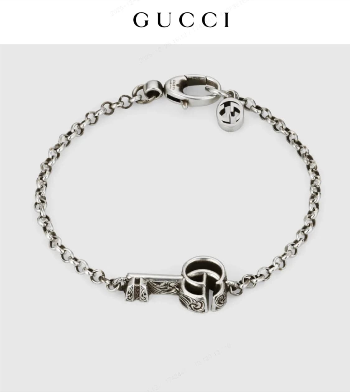 구찌 GG 마몽 키 참 팔찌 (실버) 상품이미지9