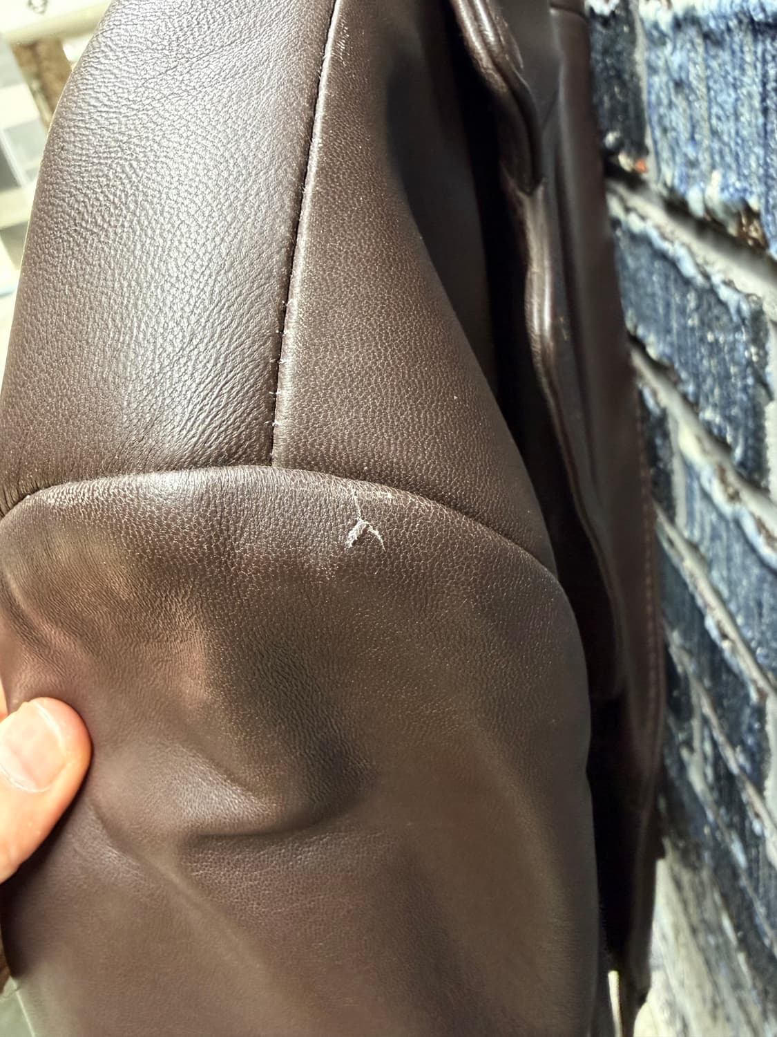 90s 양가죽 블레이저 투버튼 상품이미지6