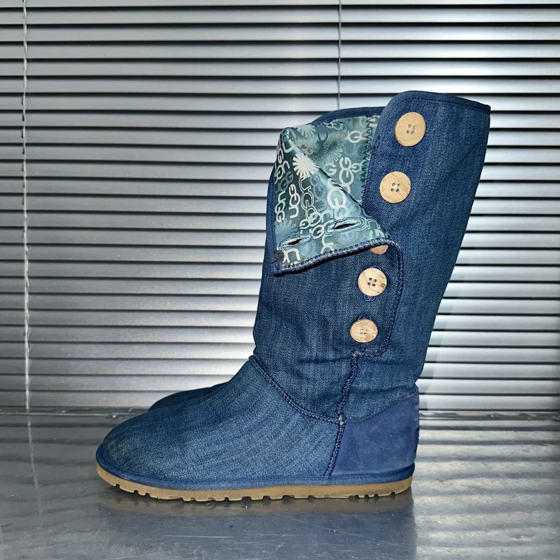 00s 데님 롱 어그 부츠 상품이미지4