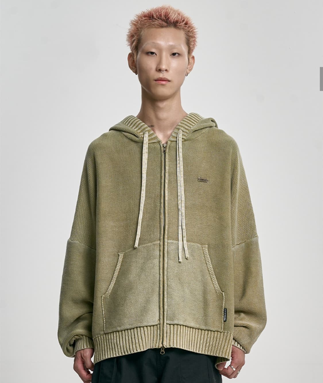 아조바이아조 ajobyajo logo washed 집업 후디 상품이미지1