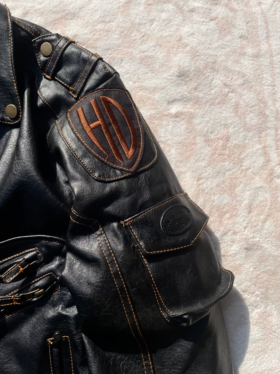 빈티지 블랙 더블라이더 자켓 상품이미지6