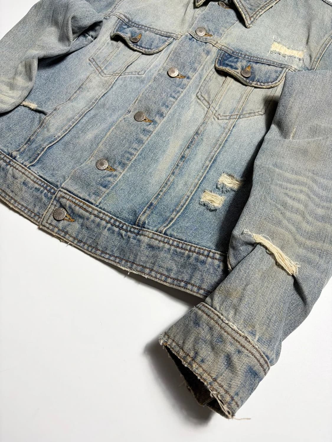 돌체앤가바나 00's 아카이브 디스트로이드 데님 자켓 R1740 상품이미지3