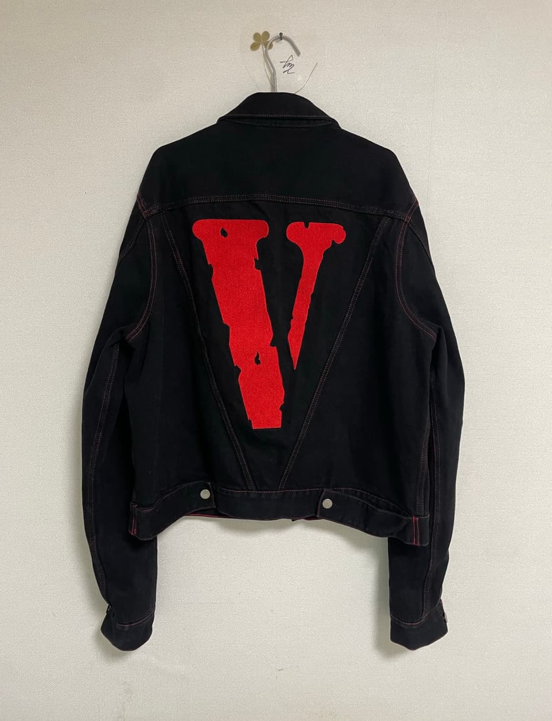 [XL]브이론 프렌즈데님 자켓 레드 상품이미지1