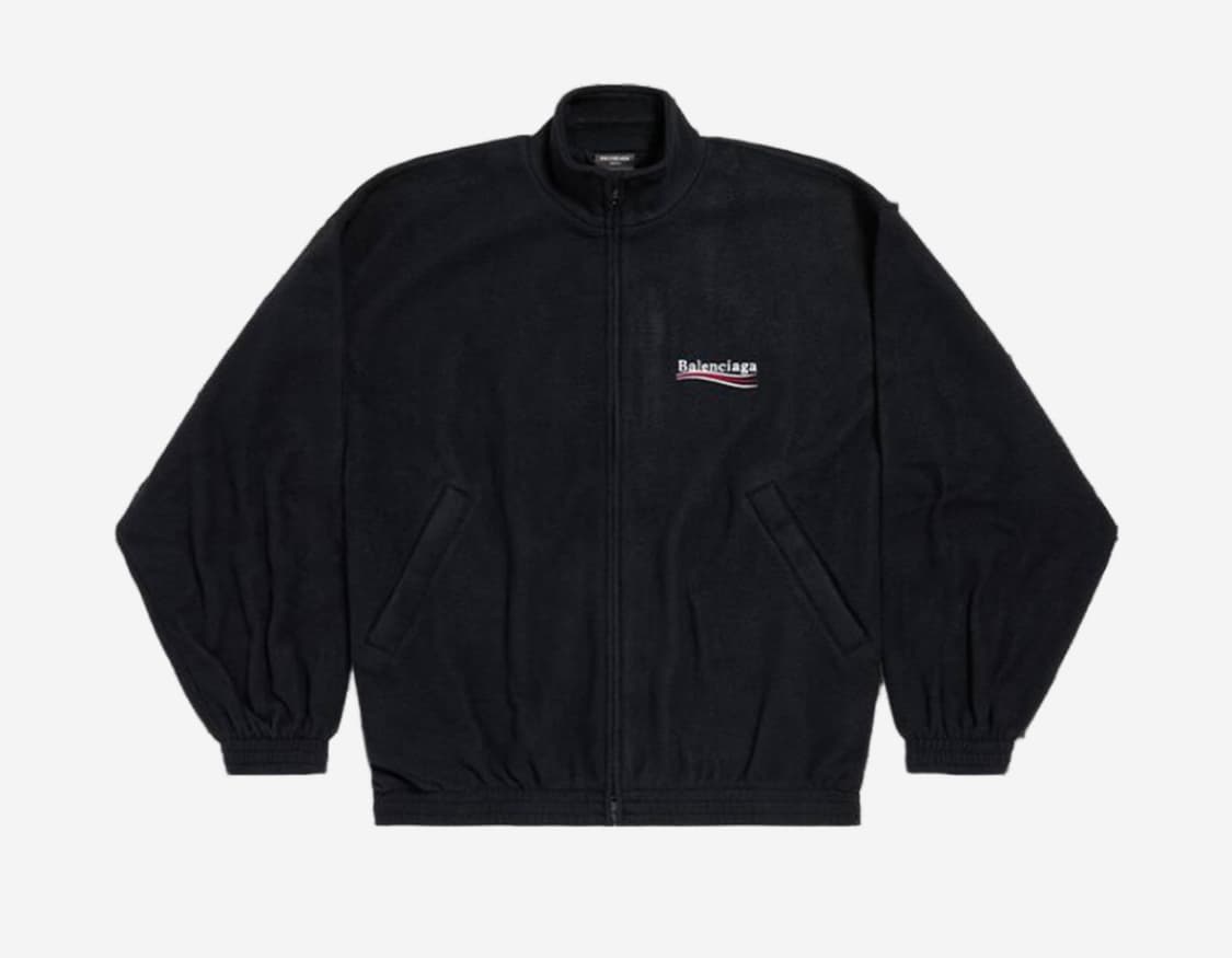 발렌시아가 폴리티컬 캠페인 웨이브로고 플리스 집업 1사이즈 새상품  상품이미지9