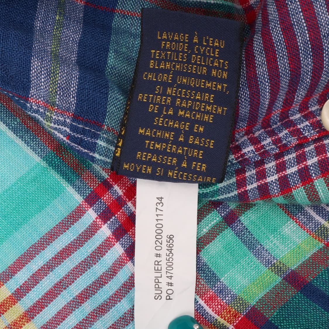 폴로 랄프로렌 린넨 마드라스 체크 셔츠 상품이미지9