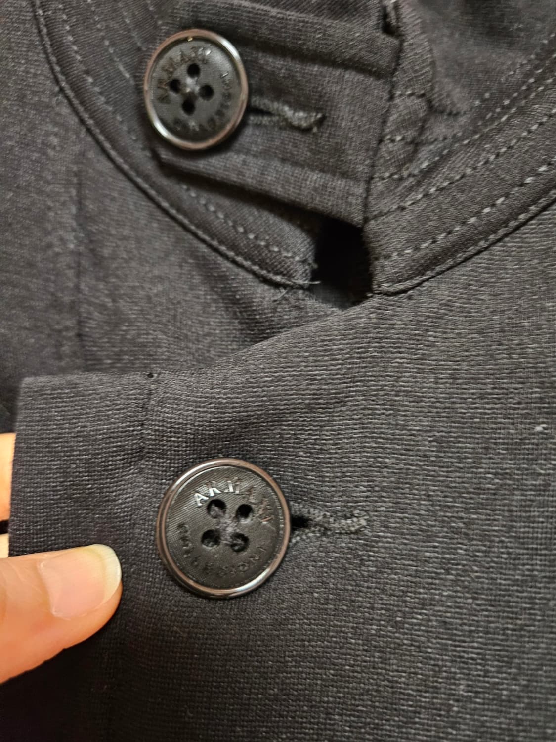 [명품] 아르마니 꼴레지오니 울-코튼 혼방 차이나카라 자켓 상품이미지4