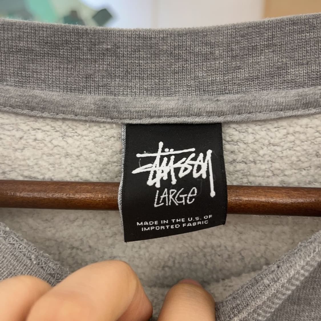 스투시 정품 NYC 월드투어 스트릿펑크 약기모 맨투맨 L C09064 상품이미지5