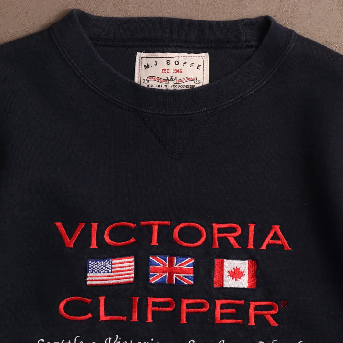 90's USA M.J. Soffe 자수 스웻셔츠 A1430 상품이미지2