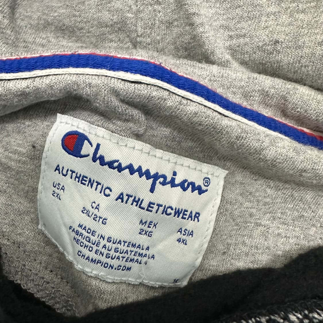챔피온 기모 후드티 블랙 4XL 상품이미지4