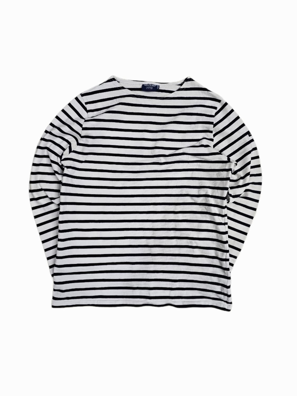 [M] 세인트제임스 밍콰이어 네이비 스트라이프 긴팔 티셔츠 상품이미지1