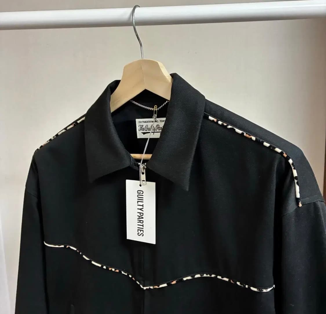 [M]와코마리아 24시즌 레오파드 웨스턴자켓 블랙 상품이미지2