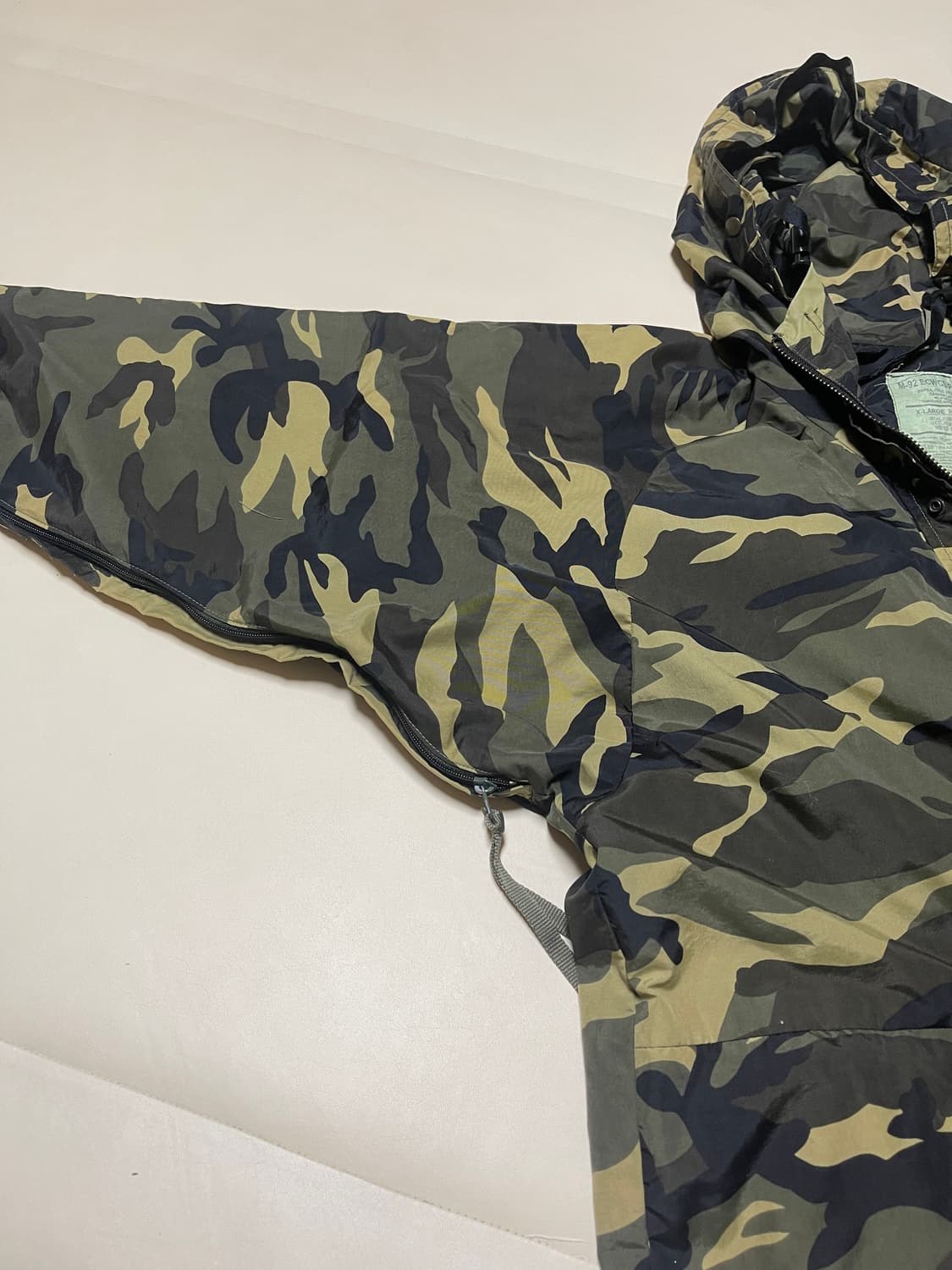 미군 M-92 카모 ECWCS 파카 XL 상품이미지3