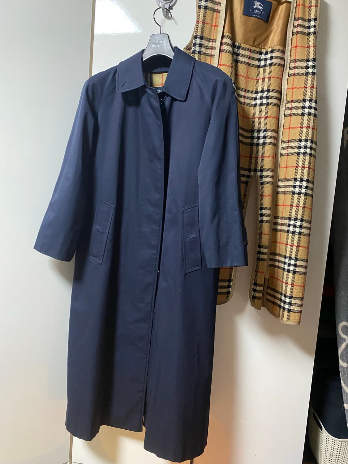 롱랭스 노바체크 울 라이너 내피 버버리 트렌치코트 급처 상품이미지4