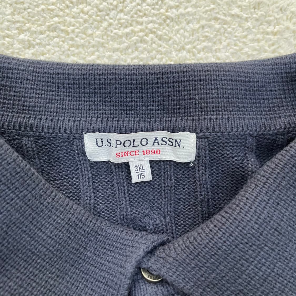 3XL US폴로 케이블 카리 니트 0312M1 상품이미지2