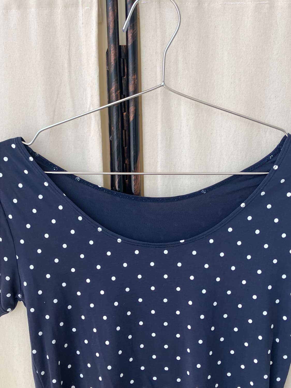  navy dot mori half t-shirt 상품이미지7