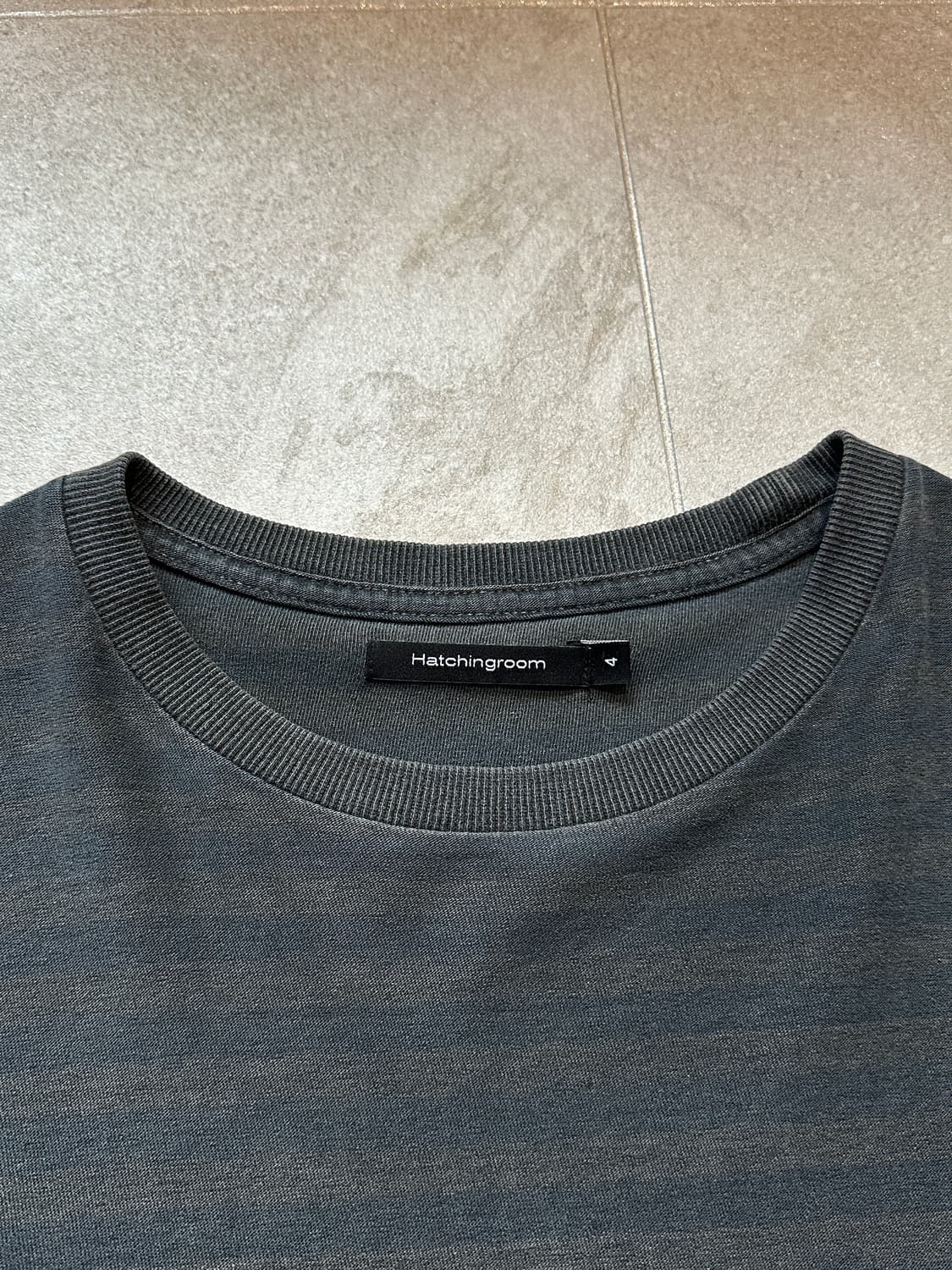 해칭룸 VTG 빈티지 스트라이프 티 다이드 블루 4사이즈 상품이미지4