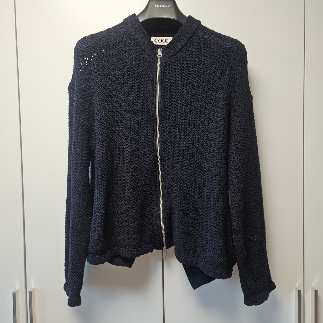 쿠어 니트 집업 상품이미지1