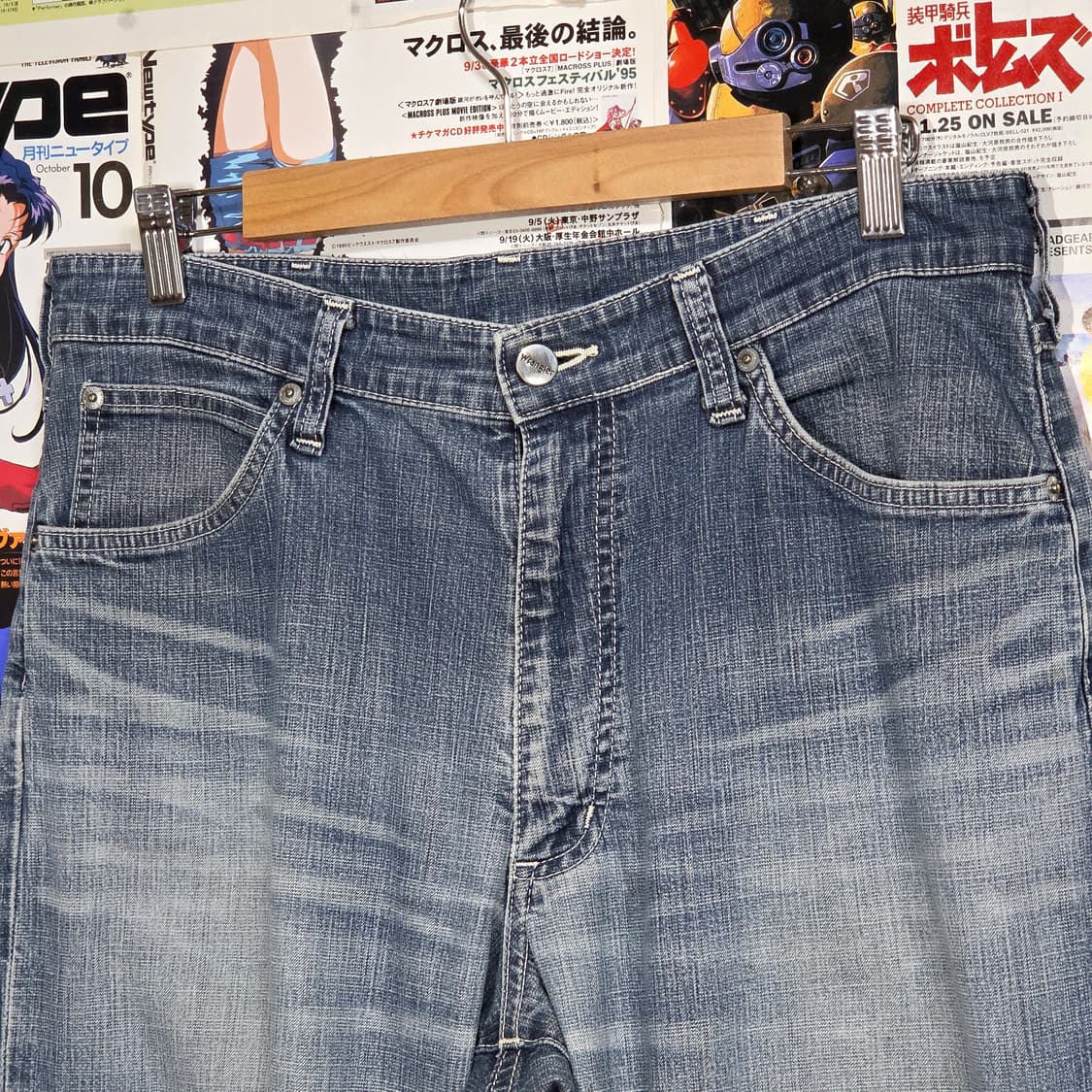 JPN 랭글런 연청 워싱 데님 팬츠 상품이미지6