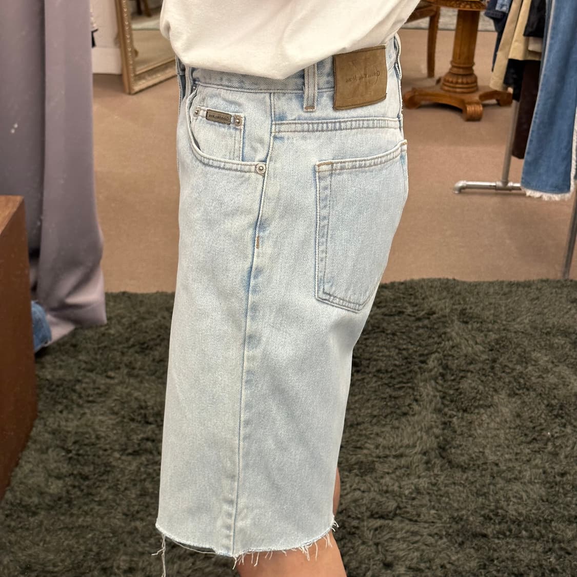 (30inch) 90s 캘빈클라인 데님 쇼츠 청 반바지 상품이미지2