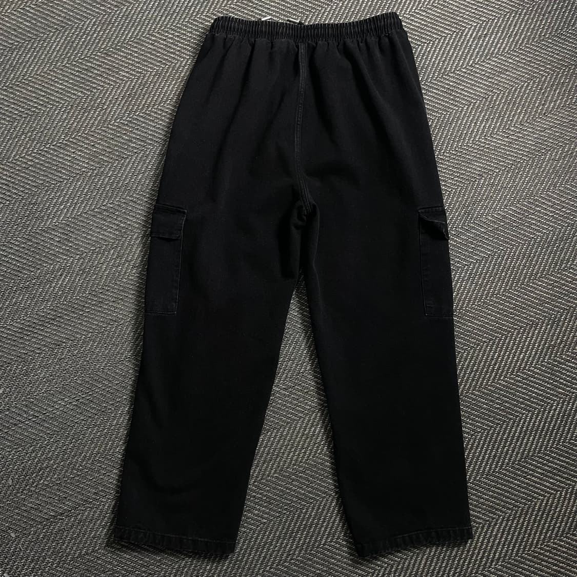 빈티지 루즈핏 데님 카고 팬츠 블랙o 4611 상품이미지4