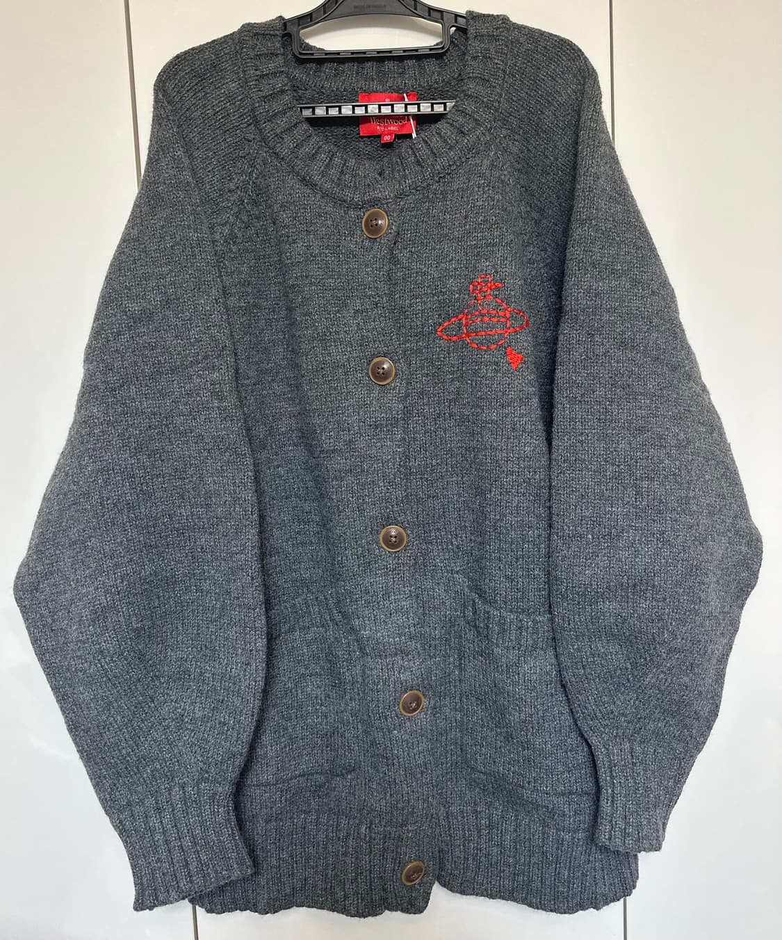 비비안웨스트우드일본판레드라벨 울 가디건&목도리세트남여공용 정품 상품이미지2