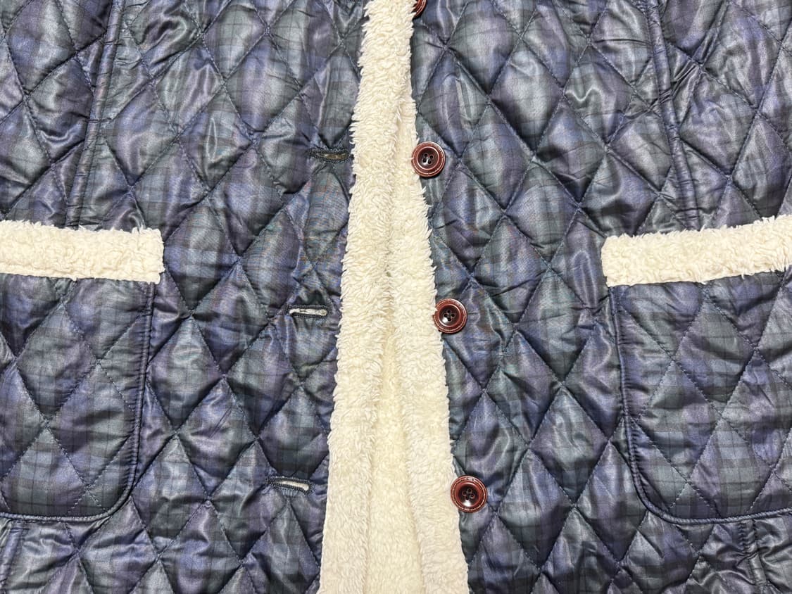 빈티지 체크 패딩 상품이미지2