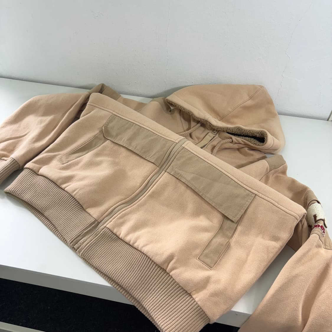 105 XL 지프 라이트베이지 후드집업자켓 상품이미지3