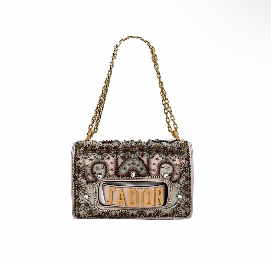 크리스찬 디올 여성 자디올 디오라마 비즈 자수 레더 체인 플랩 숄더백 상품이미지1