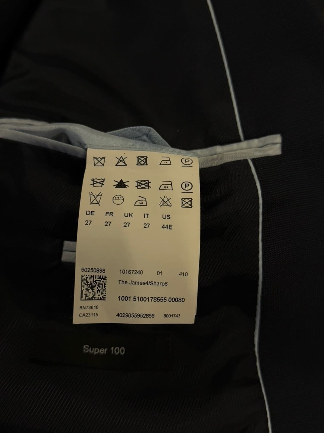 휴고보스 블랙라벨 테일러드 자켓 105 상품이미지8