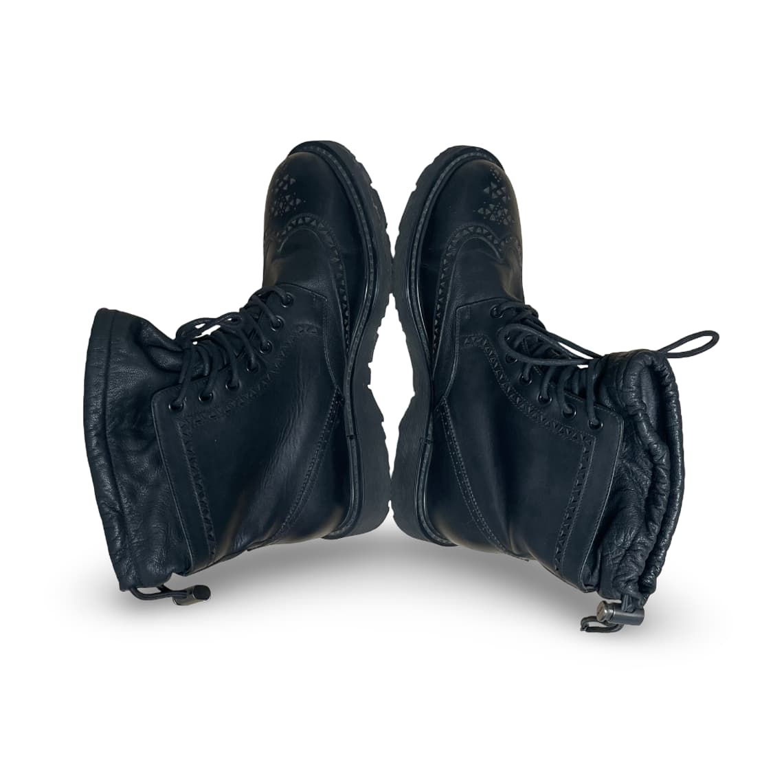 프라다 브로그 레더 하이탑 부츠 상품이미지3