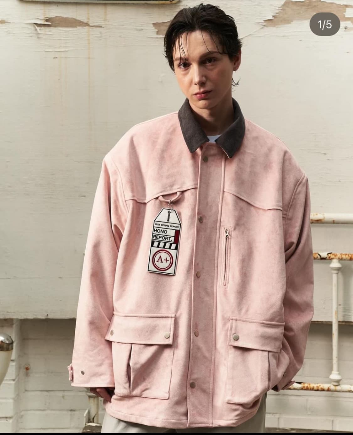 호노 리포트 호노 스웨이드 자켓 os 상품이미지1